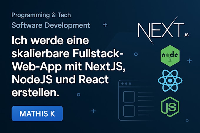 Develop scalable web apps using nextjs and nodejs webapp entwicklung by ...