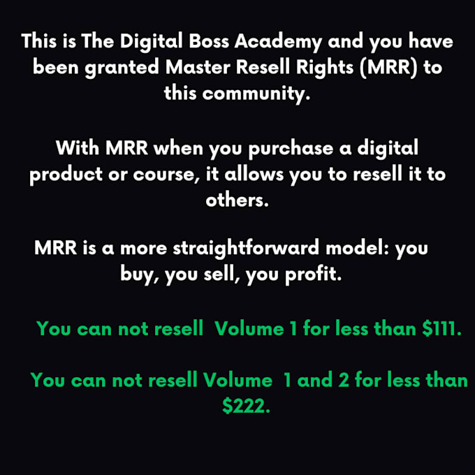 sell you a digitally downloadable marketing course