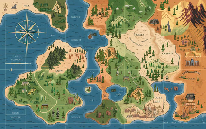 make your fantasy map for rpg, novels and games