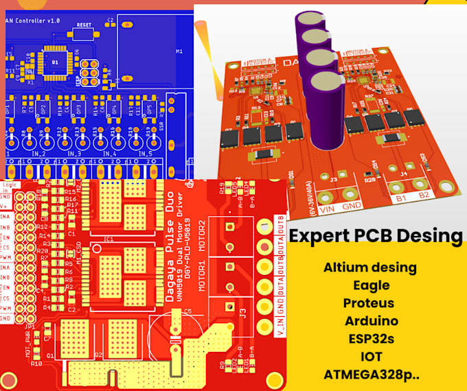 design schematics, pcb boards, gerber files, bom