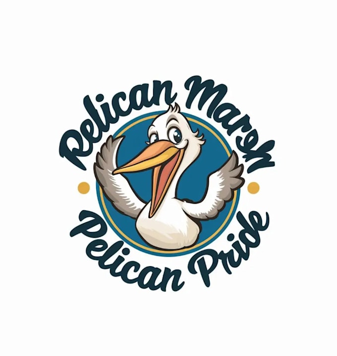 design highest level cartoon pelican logo