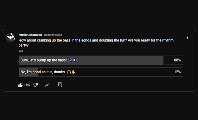 share your music video on my community tab