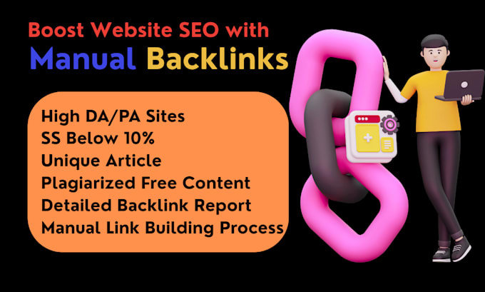 make manually high quality dofollow SEO backlinks for ranking