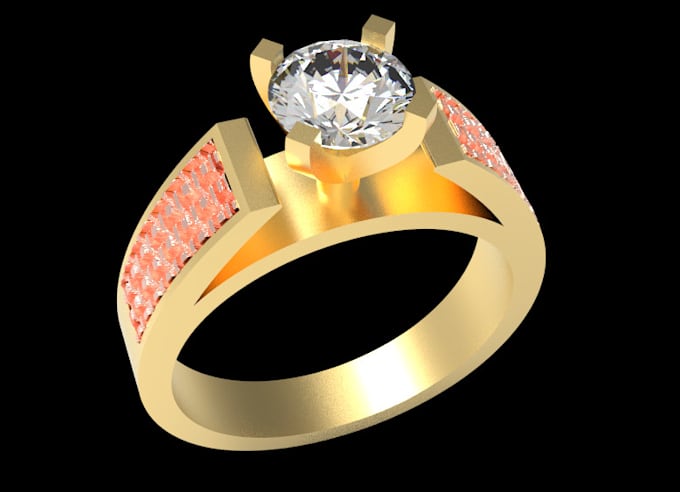 create 3d cad jewelry design and rendering