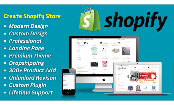 create, launch and manage shopify dropshipping store