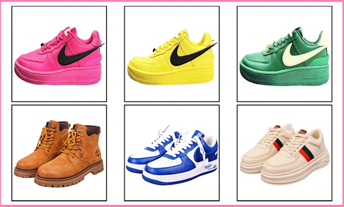do shoe image edit and background remove in photoshop via pen tool