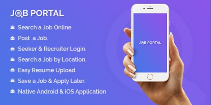 develop job portal app, job finder, employment portal app