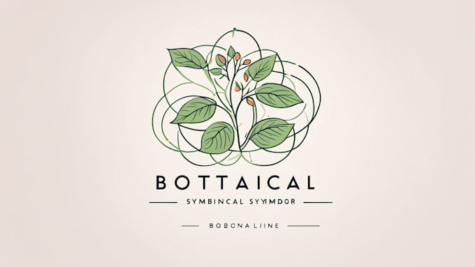create botanical boho logo designs
