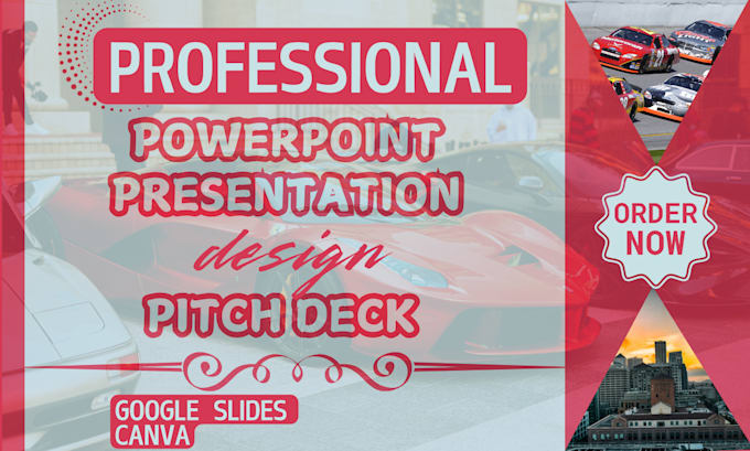 design powerpoint presentation and investor pitch deck, sales presentation