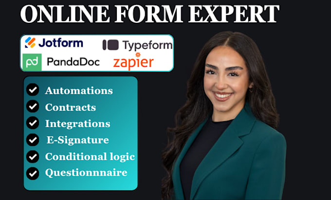 create jotform typeform pandadoc docusign google form moosend zapier integration