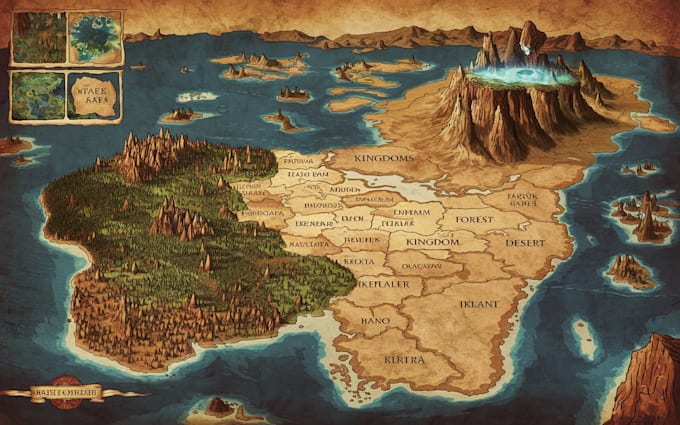 make fantasy maps for writers or rpg players