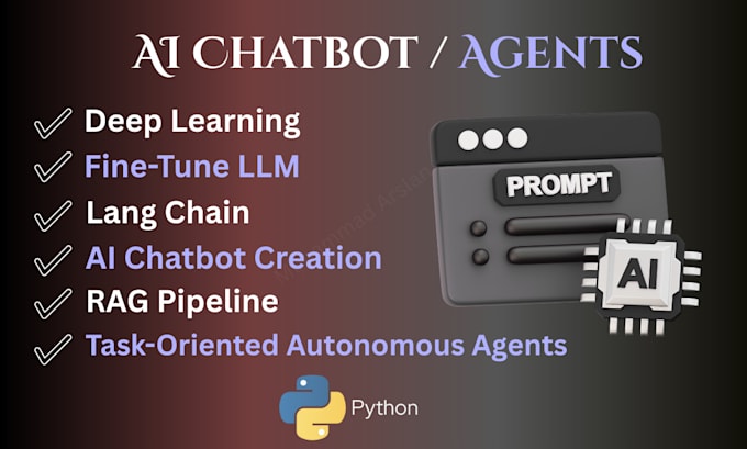 do machine learning deep learning data science chatbot projects