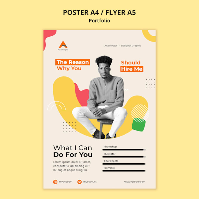design unique posters, flyer and business card