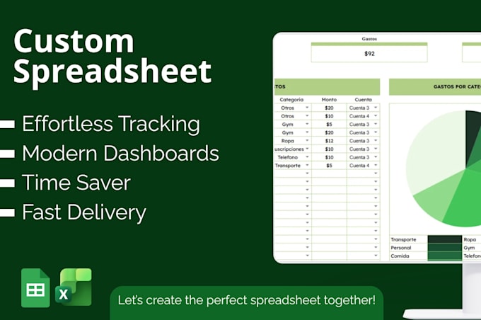 create a personal budget spreadsheet