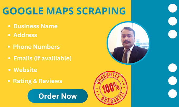 do google map scraping ,business data with email