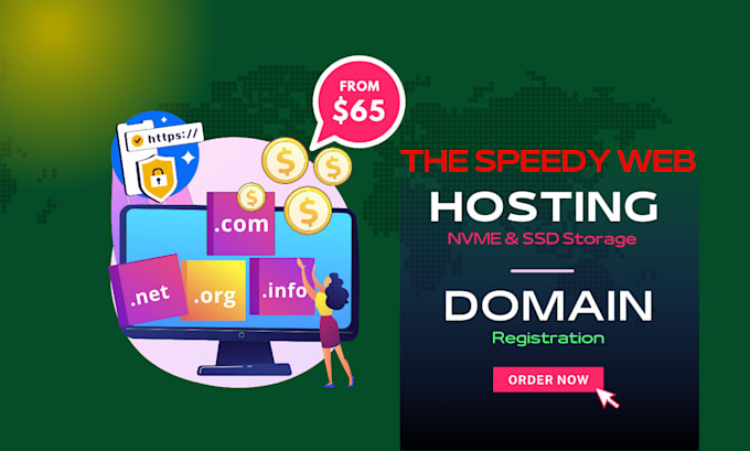 buy domain name, web hosting and wordpress full setup