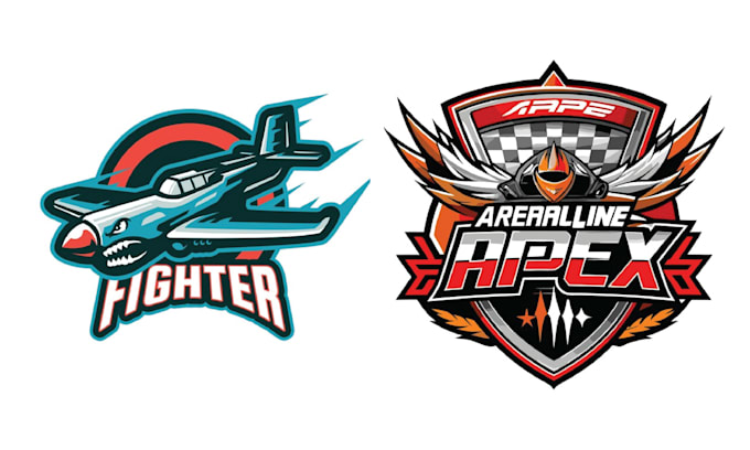 design creative mascot aviation logo