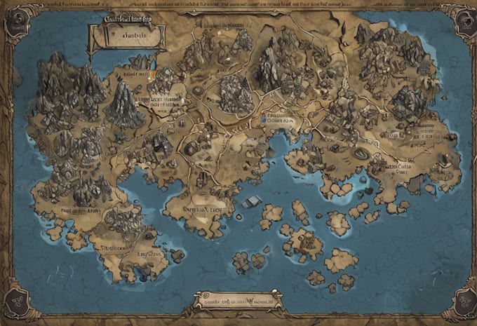 create a world or regional medieval or fantasy map for you