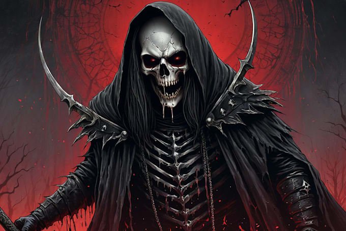 create horror dark art illustrations