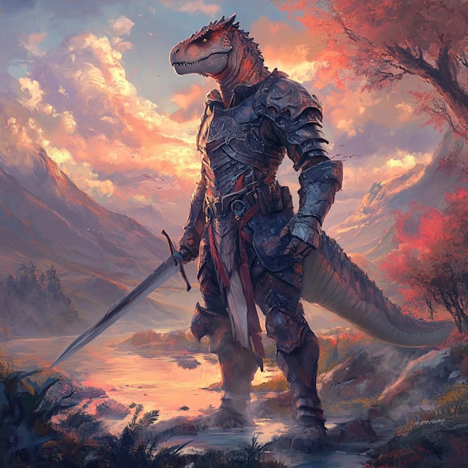 Do a stunning dnd character art illustration by Novanoss | Fiverr