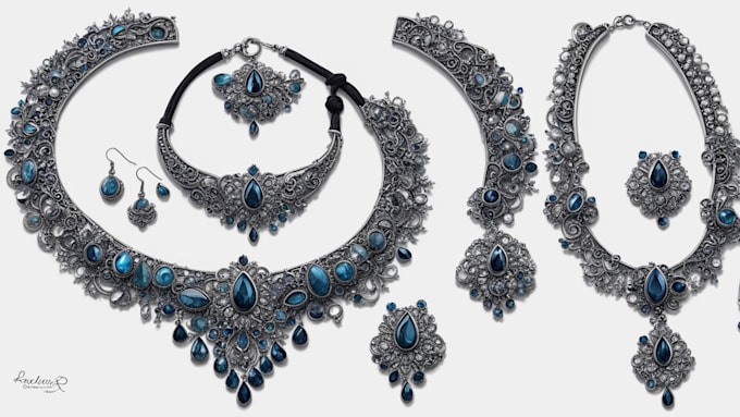 do a quick jewelry sketch design your concept