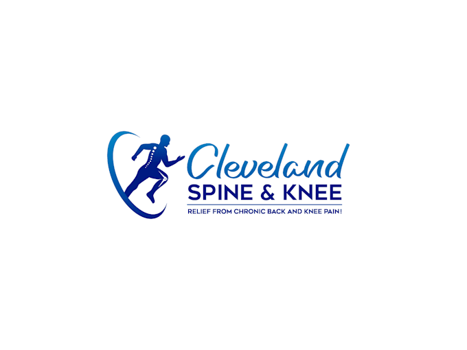 make a modern spine and knee center logo design