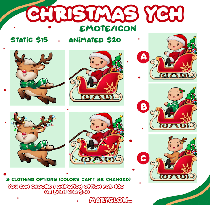 a cute christmas ych for you