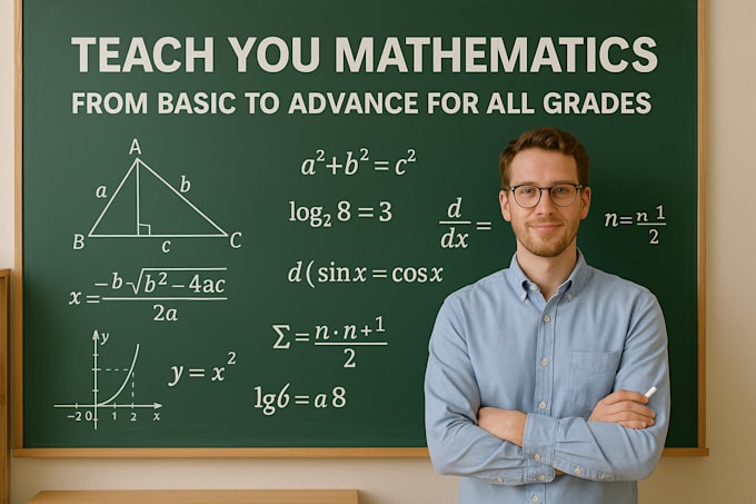 teach you mathematics from basic to advance for all grades