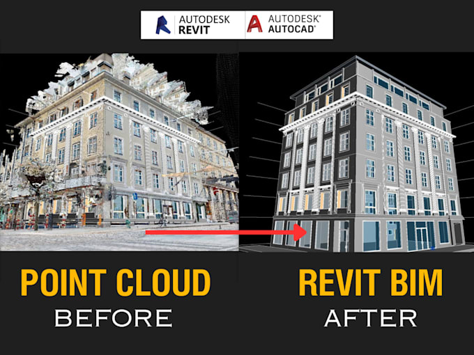 convert point cloud to revit architectural drawings