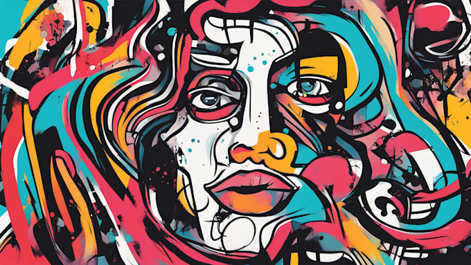 do illustration expressionism art, graffity, abstract