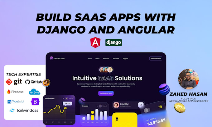 build saas apps with django and angular full stack developer
