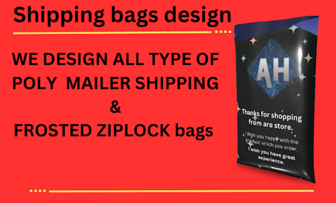 design poly mailer bags that sell  e commerce ready