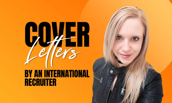 deliver a cover letter written by a recruiter