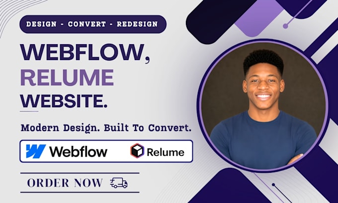 design a professional webflow website wordpress website relume library