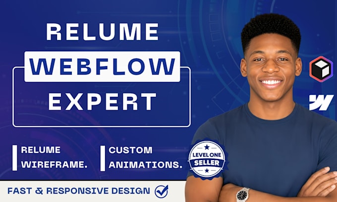design a professional webflow website wordpress website relume library