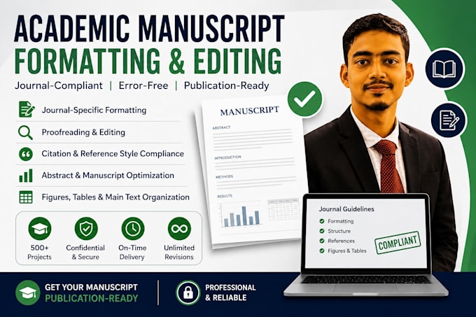 proofread and edit journal article or manuscript