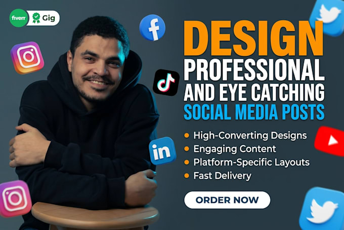 design professional and eye catching social media posts