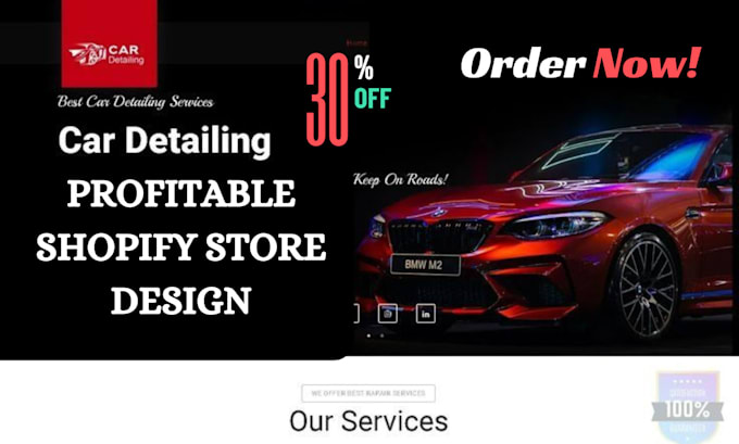 car shopify store car rental website auto car website car dealer landing page
