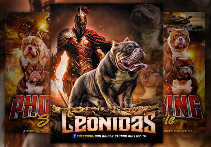 design premium dog stud, breeding, litter or kennel flyers