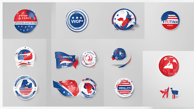 do modern political logo for election campaign