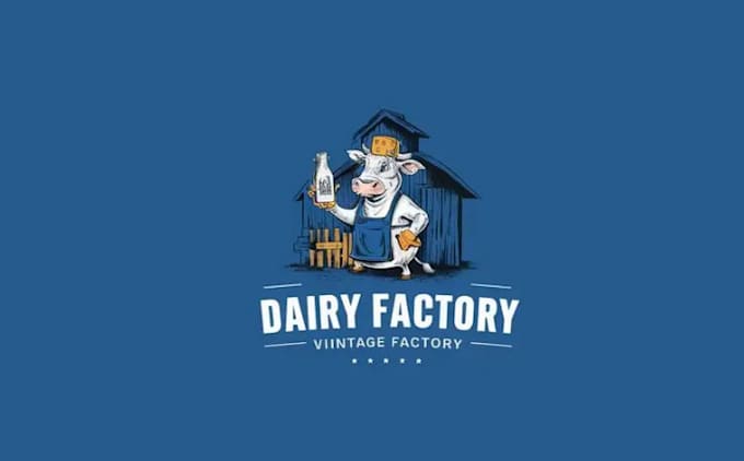 design artwork eco friendly dairy farm logo local producers