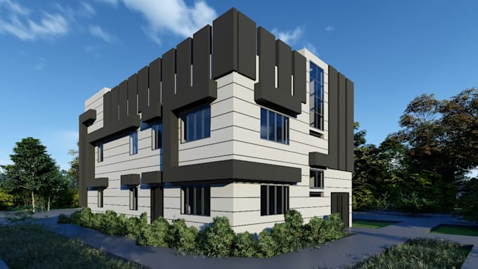 do interior and exterior modeling and rendering in sketchup