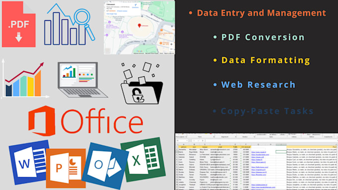 be your perfect data entry, web research and copy paste VA