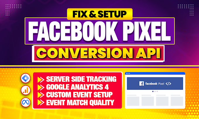 fix meta pixel, ga4, and capi, server side tracking with google tag manager