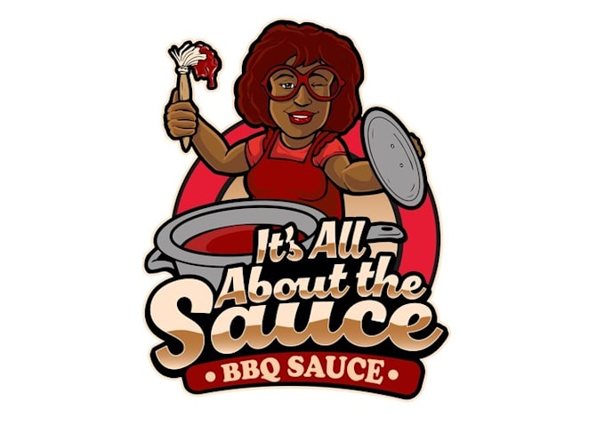design unique BBQ sauce representing logo