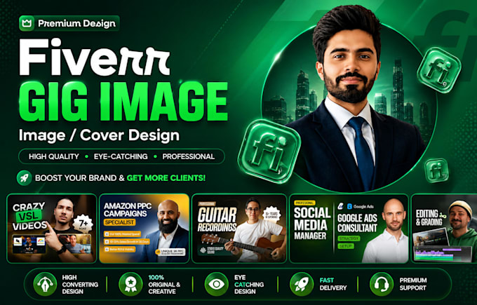 design clickable gig picture fiverr gig image and gig cover