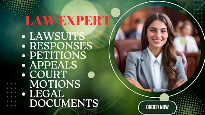 Help you draft organize and prepare for legal motions in court by