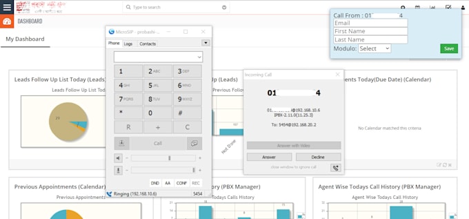 integrate vtiger crm with asterisk ippbx issabel freepbx elastix