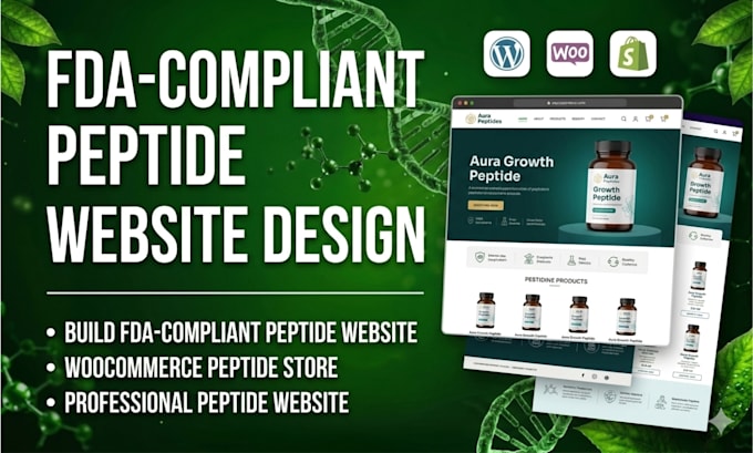 build fda complaint peptide website woocommerce peptide store peptide website