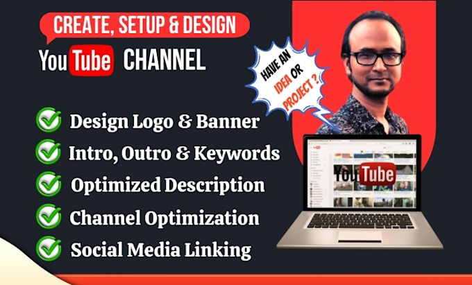 create and setup youtube channel professionally